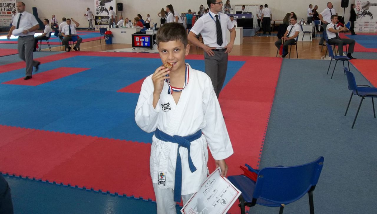 Neo Turčinov, brončana medalja na Međunarodnom karate turniru DBG OPEN 2016. u Međugorju (Foto: FB)