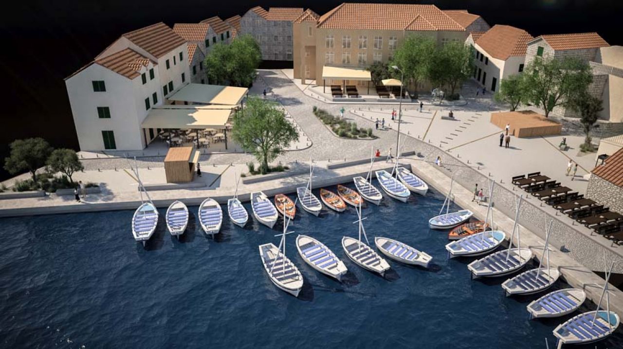 Trg na moru prema projektu arhitekta Damira Lasinovića