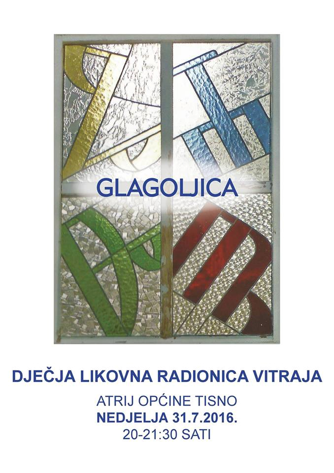 Plakat - dječja likovna radionica vitraja