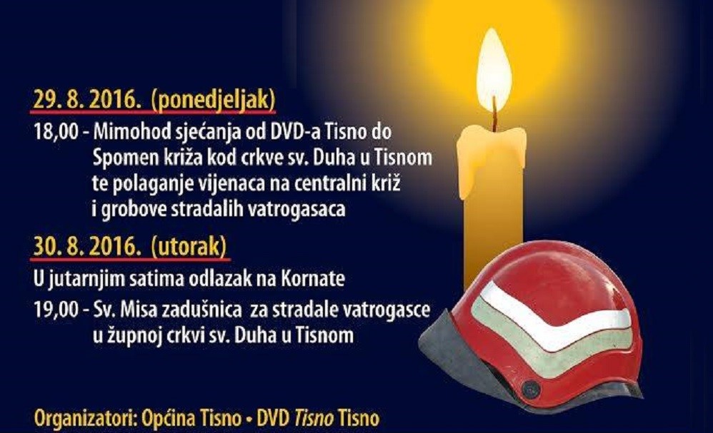 Featured image for “Tisno: Mimohod sjećanja na stradale vatrogasce”
