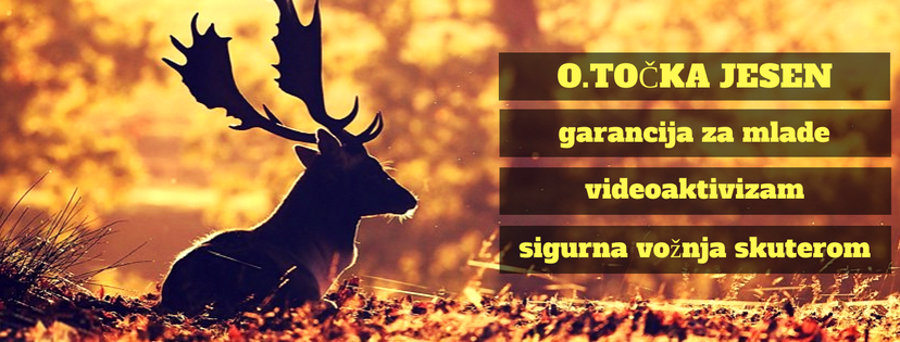 Plakat jesenskih radionica lokalnog info centra za mlade O. Točka
