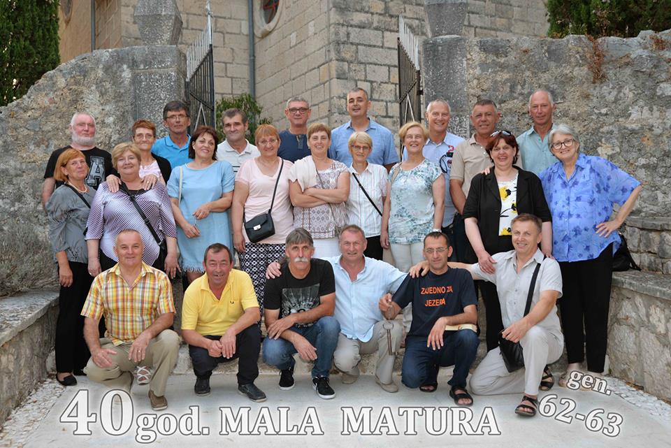Featured image for “Generacija 62./63. proslavila 40. godišnjicu male mature”