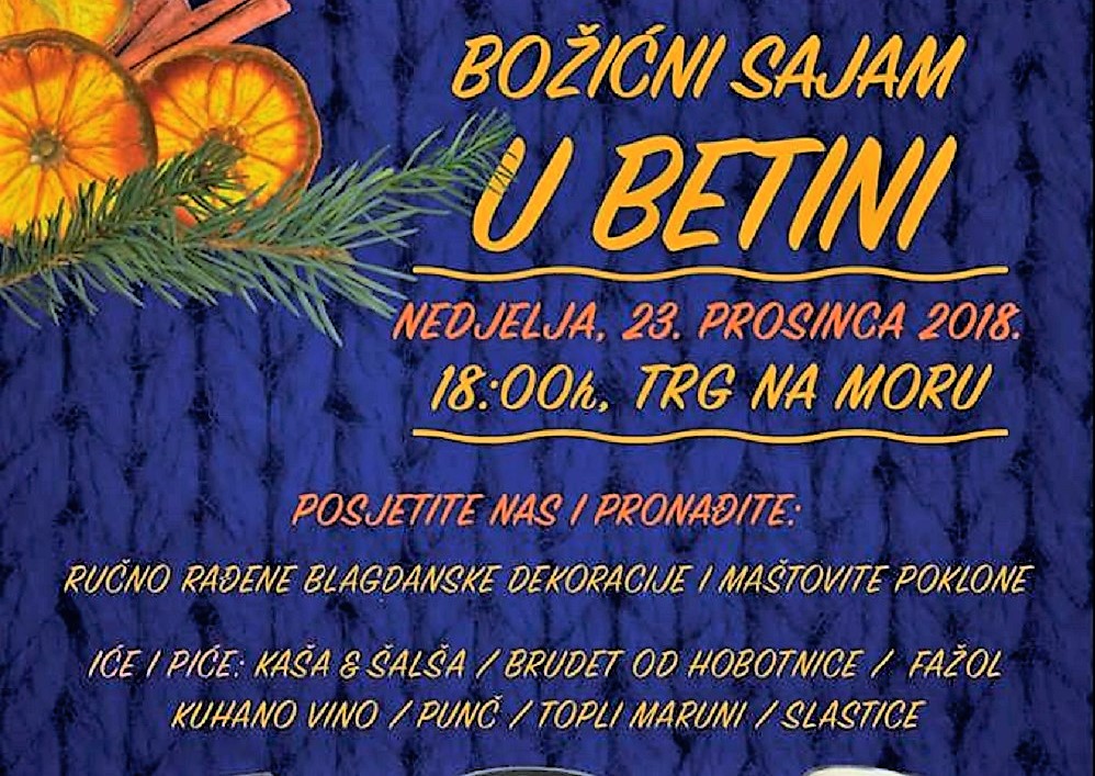 Featured image for “VEČERAS U BETINI Regule Pegule i Božićni sajam”