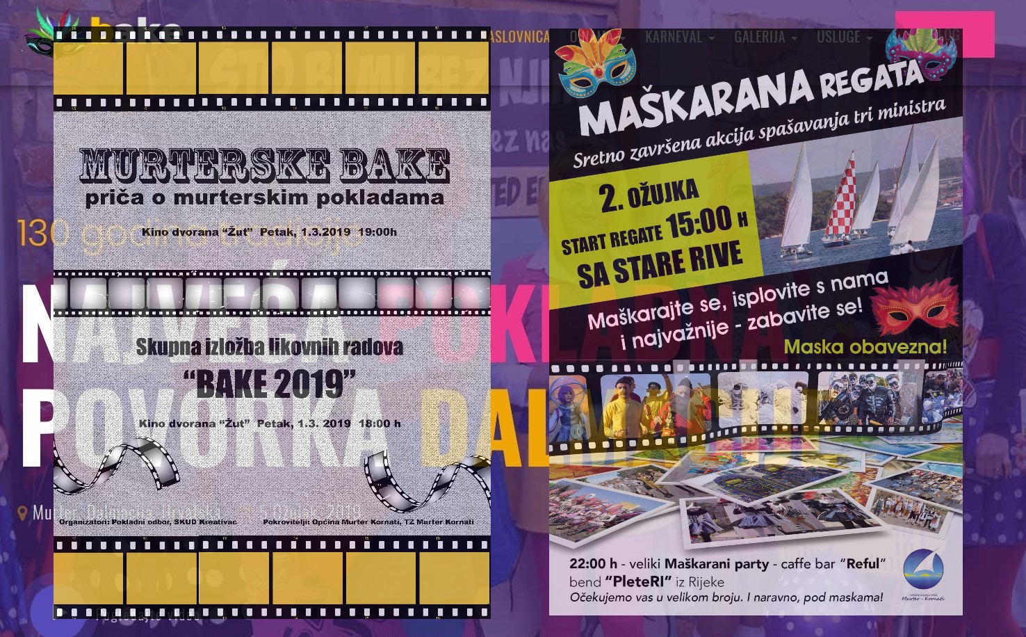 Featured image for “IDU BAKE Izložba, film, regata, koncert…”