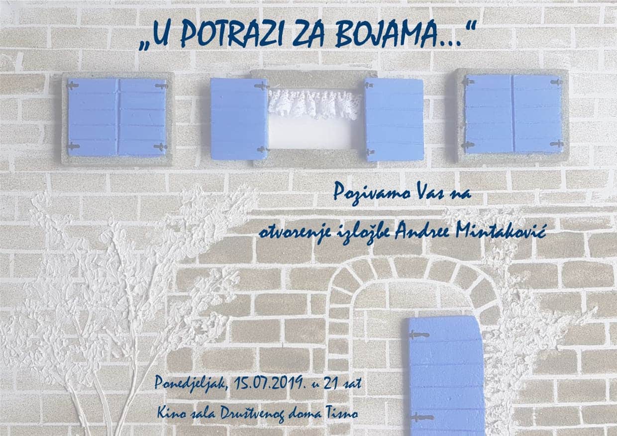 Featured image for “TISNO “U potrazi za bojama” s Andreom Mintaković”